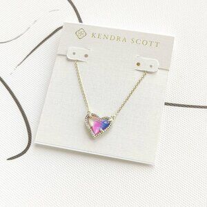 ✨Kendra Scott✨ Ari Heart Gold Necklace Watercolor
